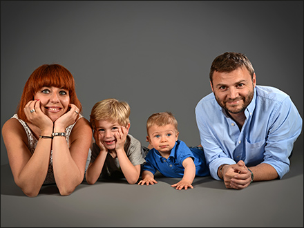 Photo de famille sur Lyon